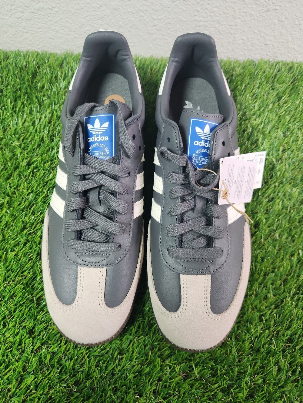 adidas Samba OG Men's Sneakers Black/White/Gray US Size 12 (JR0913) - Picture 5 of 8
